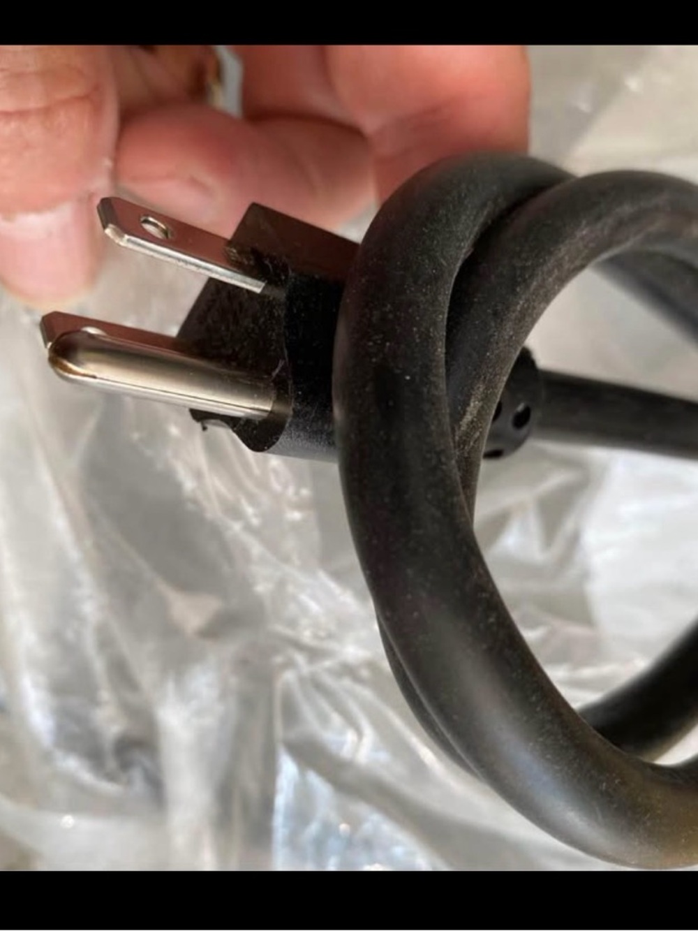 NEW OEM Whirlpool 3 Wire Dryer Black Power Cord - Factory Certified Replacement